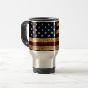 Caneca Térmica Bandeira dos EUA / Grunged