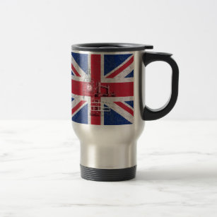 Caneca Térmica Bandeira e símbolos da Grã-Bretanha Excelente ID15