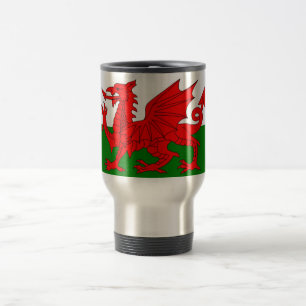 Caneca Térmica Bandeira galesa Dragão vermelho galês