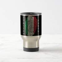 Bandeira italiana da impressão digital do toque