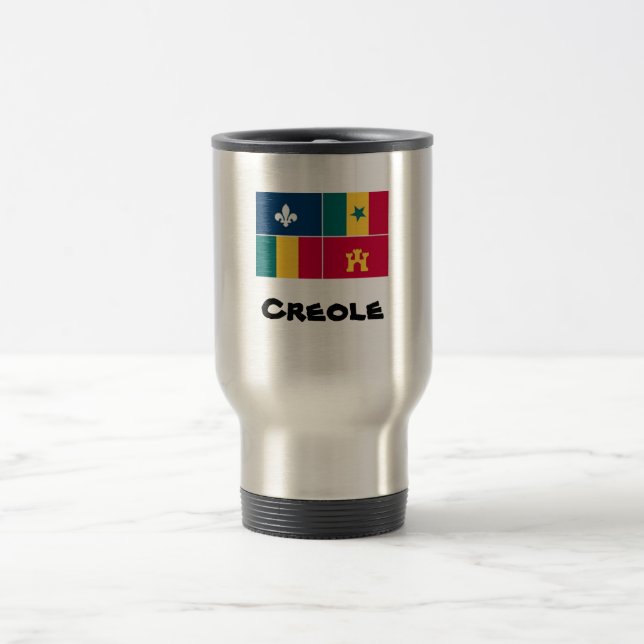 Caneca Térmica Bandeira Louisiana-Crioula, crioula (Centro)
