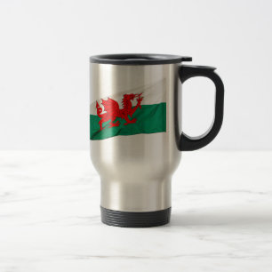 Caneca Térmica Bandeira nacional de Wales, o dragão vermelho