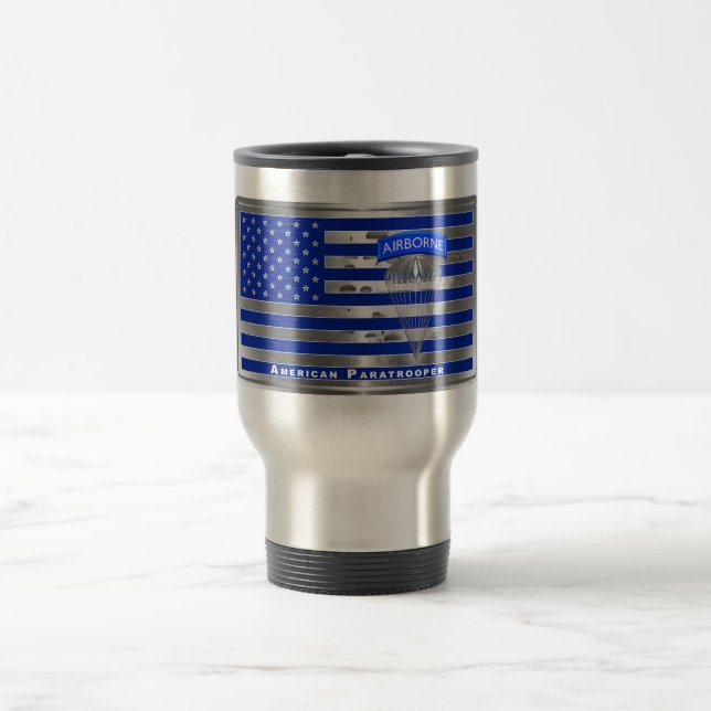 Caneca Térmica Bandeira Paraquedista Americana Especialmente Conc (Centro)