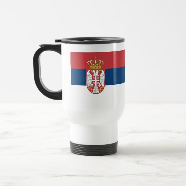 Caneca Térmica Bandeira Sérvia (Esquerda)