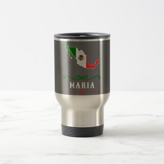 Caneca Térmica Bandeja do México com seu nome (Centro)