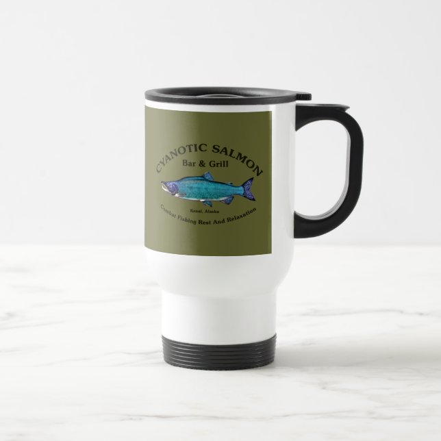 Caneca Térmica Bar de salmão cianótico e grill (Direita)