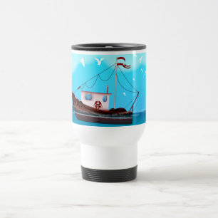Caneca Térmica Barco de Pesca