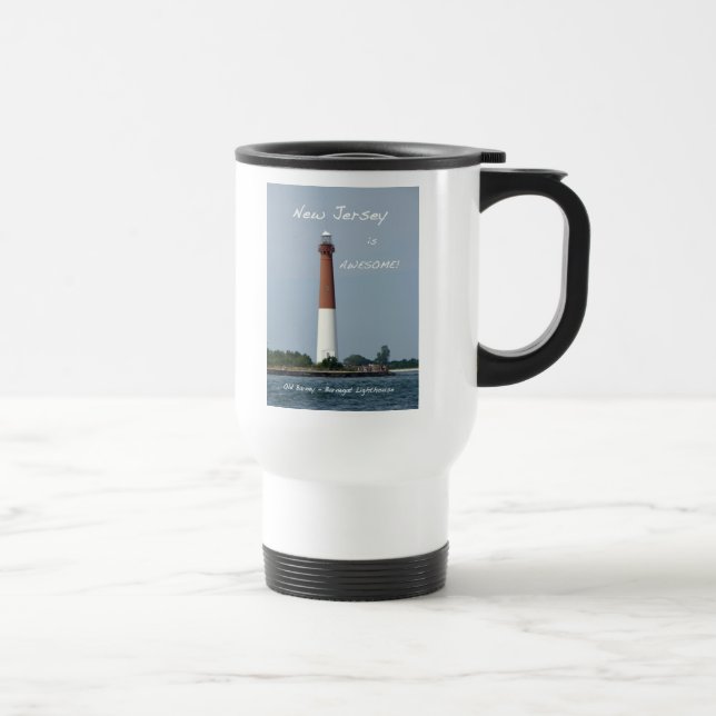 Caneca Térmica Barnegat Lighthouse Long Beach Island New Jersey (Direita)