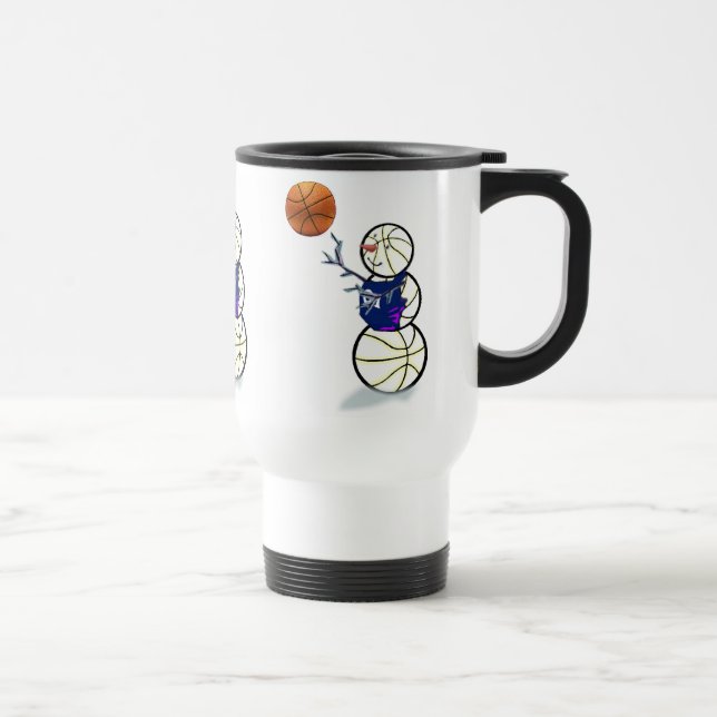 Caneca Térmica Basball Snowman Natal (Direita)