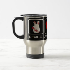 Caneca Térmica Basebol de texto e cor personalizado