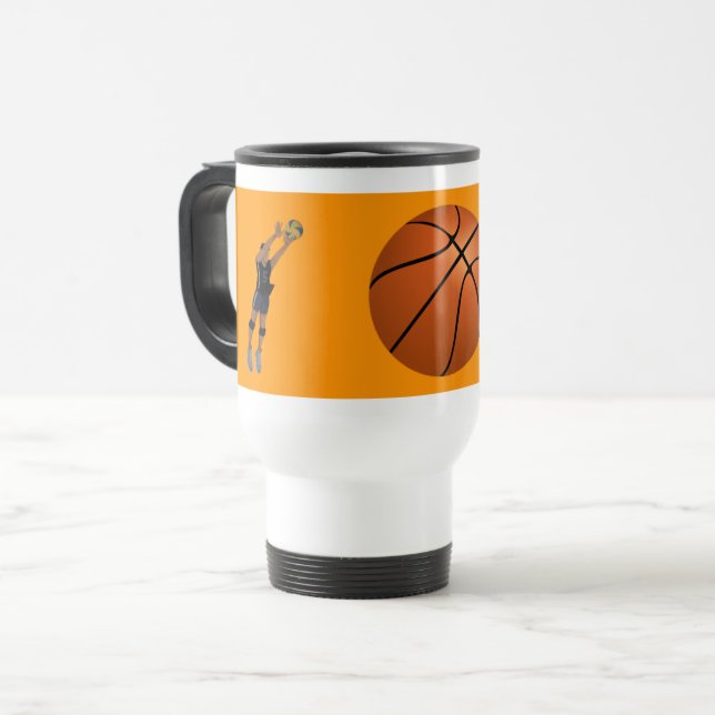 CANECA TÉRMICA BASKETBALL (Frente Esquerda)