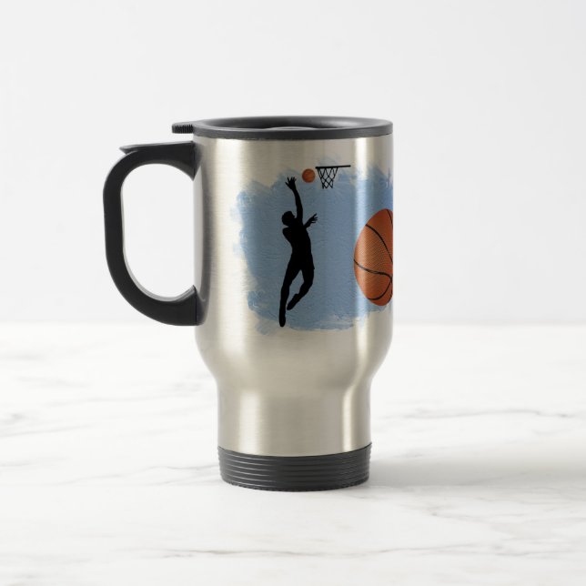 Caneca Térmica Basketball Male Player and Ball personalize (Esquerda)