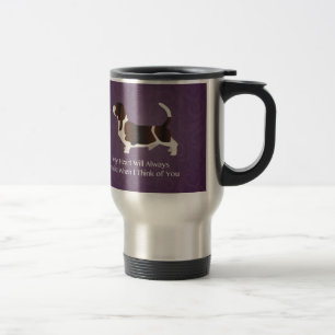 Caneca Térmica Basset Hound Pensando em você Design