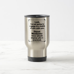 Caneca Térmica Batalha do mecânico do diesel das sagacidades