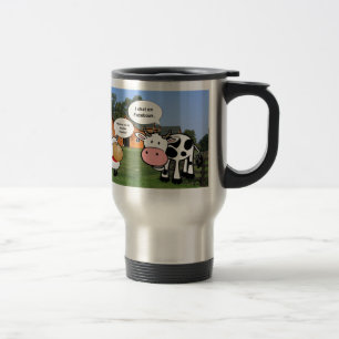 Caneca Térmica Bate-papo engraçado sobre desenhos animados de faz