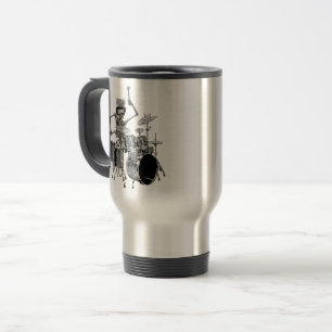 Caneca Térmica Baterista da Banda Esqueleto