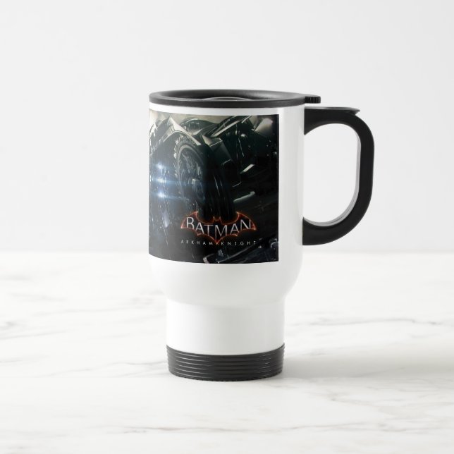 Caneca Térmica Batman Com Batmóvel Na Chuva (Direita)