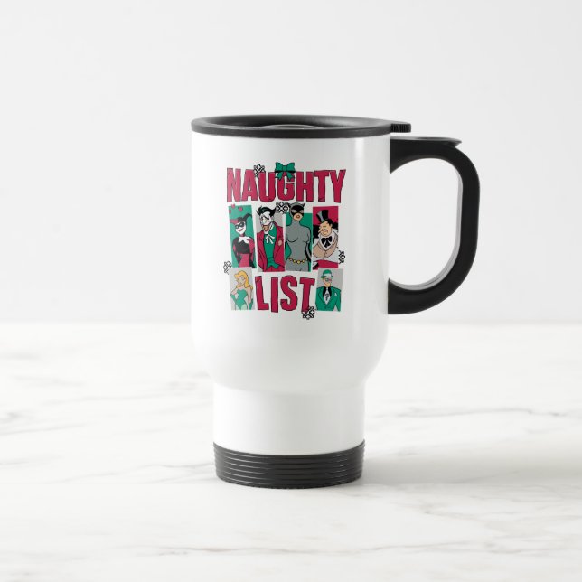 Caneca Térmica Batman | Santa Naughty List of Villains (Direita)