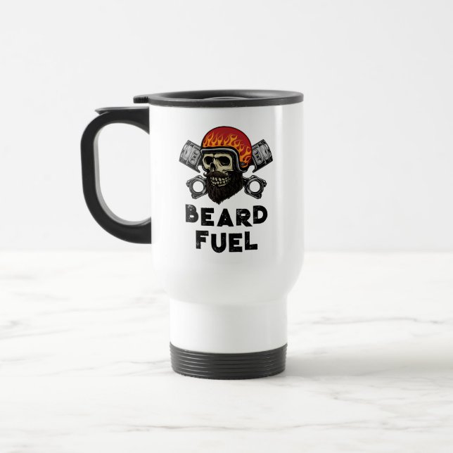 Caneca Térmica BEARD FUEL Engraçado Presente de Piada masculino (Esquerda)
