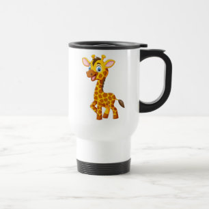Caneca Térmica Bebê Girafa Fofo Sorriso Desenho-35280