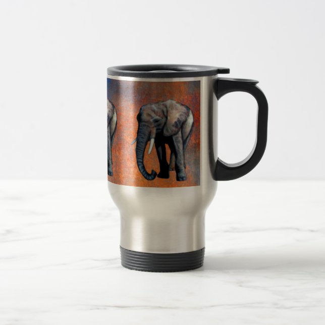 Caneca Térmica Bebendo Mug, adepto da vida selvagem, de elefante  (Direita)