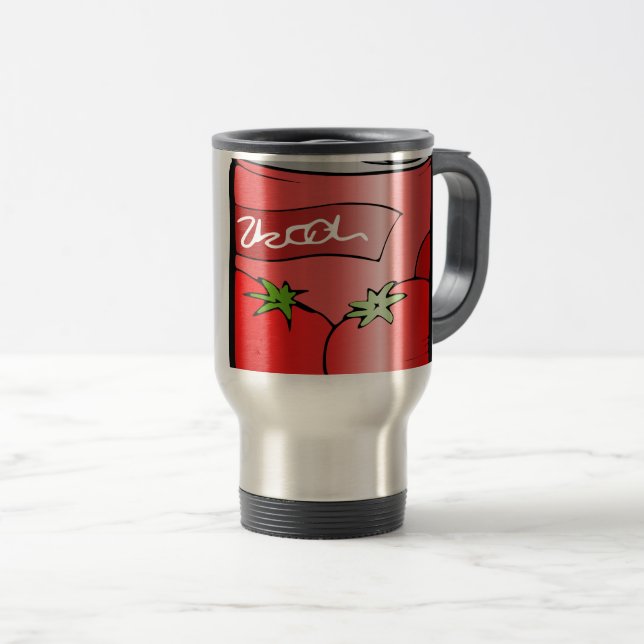 Caneca Térmica bebida pode beber suco tomate (Frente Esquerda)