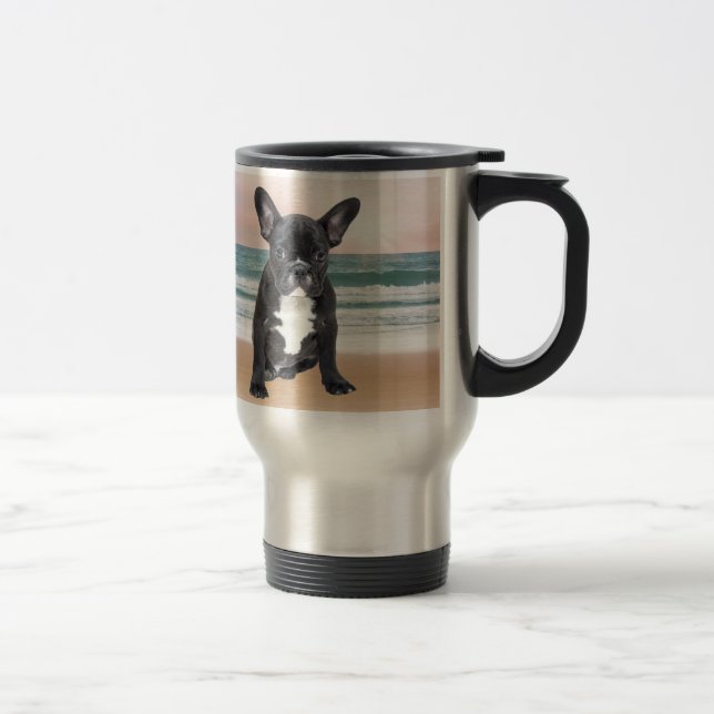 Caneca Térmica Bela Lâmpada Francesa - Água Sol de Praia (Direita)