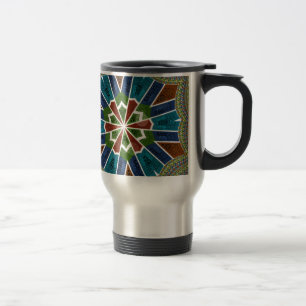 Caneca Térmica Bela Tendência Têxtil Asiático Design Impressão