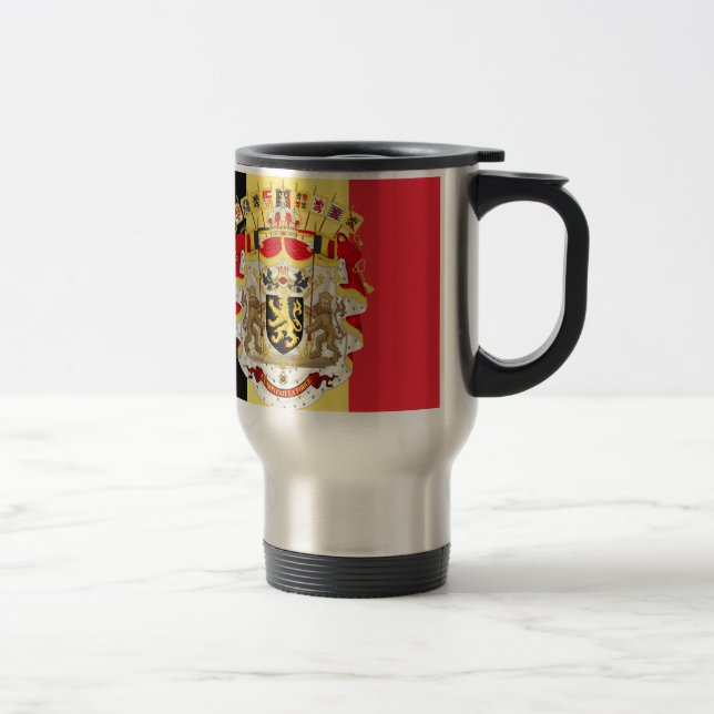 Caneca Térmica Bélgica Flag & COA (Direita)