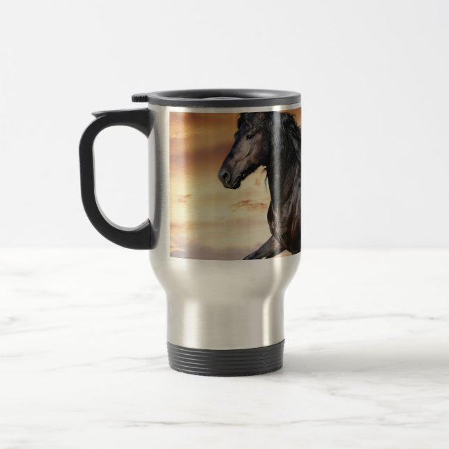 Caneca Térmica Belo Cavalo Negro (Esquerda)