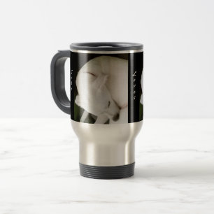 Caneca Térmica Belo Dia de os namorados de Cachorro Branco Elegan