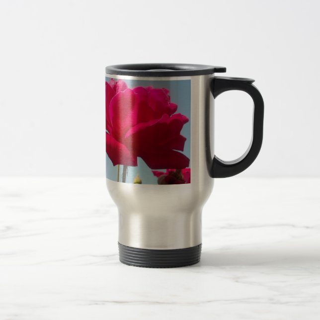Caneca Térmica Belo Rosa Celestial Vermelho Belo Contra Azul (Direita)