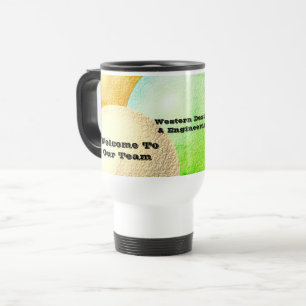 Caneca Térmica Bem-Vindo À Nossa Equipe Pastel Empregada Apreciaç