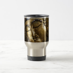 Caneca Térmica Bênção Budista Dourada Amor Inspirador