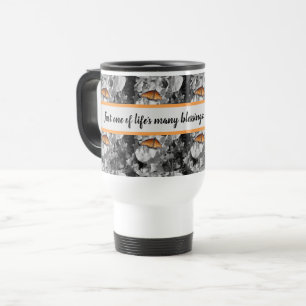 Caneca Térmica Bênçãos da vida - Borboleta Laranja Monarca Café