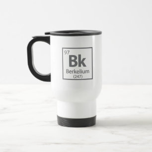 Caneca Térmica Berkelium - Mesa periódica da ciência de Berkeley