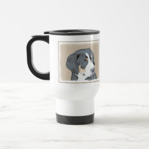 Caneca Térmica Bernese Mountain Dog Puppy Painting - Arte Origina