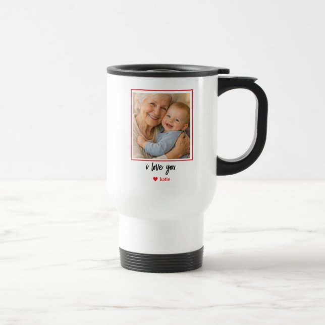 Caneca Térmica Best Grandma Ever | Photo Grandparents Day (Direita)