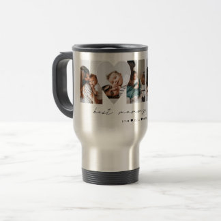 Caneca Térmica Best Mommy Ever Modern Photo Collage Mother's Day