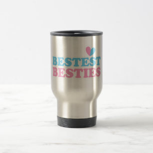 Caneca Térmica BESTEST BESTIES com os melhores amigos bonitos dos