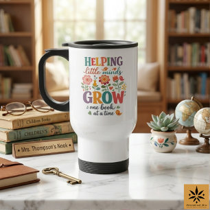 Caneca Térmica Bibliotecário Escolar Personalizado   Escola Feliz