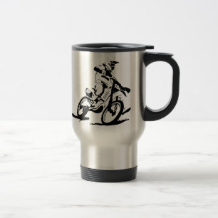 Caneca Térmica Bicicleta e cavaleiro simples de Motorcross