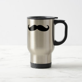 Caneca Térmica Bigode disfarça o cabelo facial engraçado do bigod