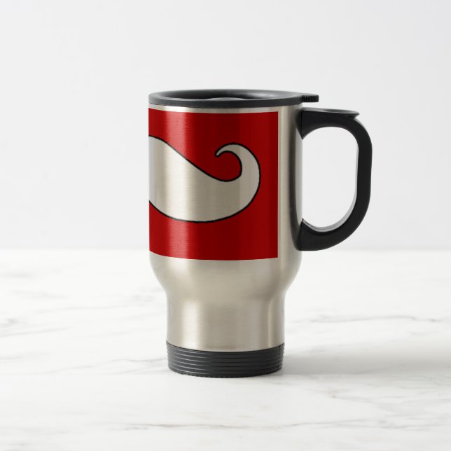Caneca Térmica Bigode em preto ou no branco (Direita)