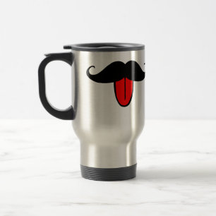Caneca Térmica Bigode engraçado