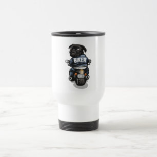 Caneca Térmica Biker Pug