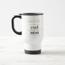 Caneca Térmica Black And Gold Personalizado Cool Super Mãe 