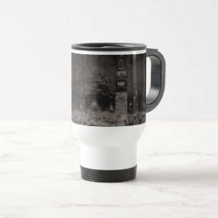 Caneca Térmica Black and Taupe Distress Skyline Veneice Itália
