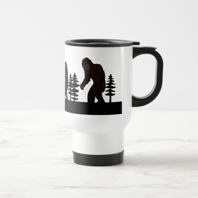 Caneca Térmica Black Big Foot Sasquatch Yeti Swamp Ape Cryptid (Direita)