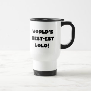 Caneca Térmica Black Text Best Lolo T-shirts e presentes